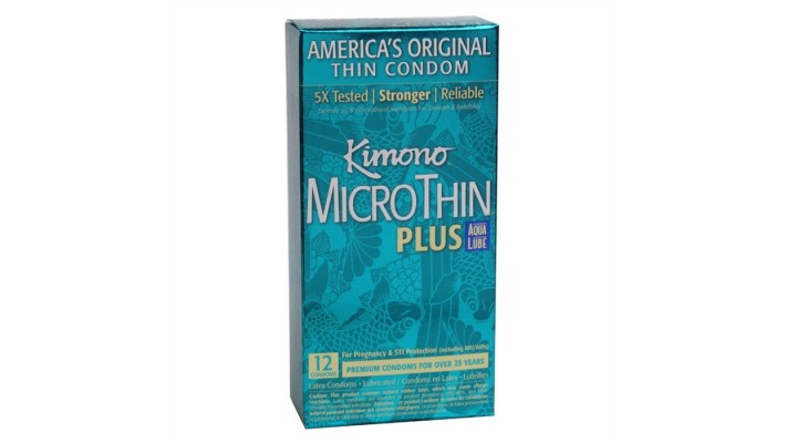 Condom Kimono Micro Thin Plus Aqua Lube (12)