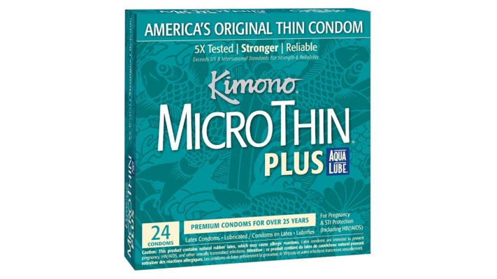 Condom Kimono Micro Thin Plus Aqua Lube (24)